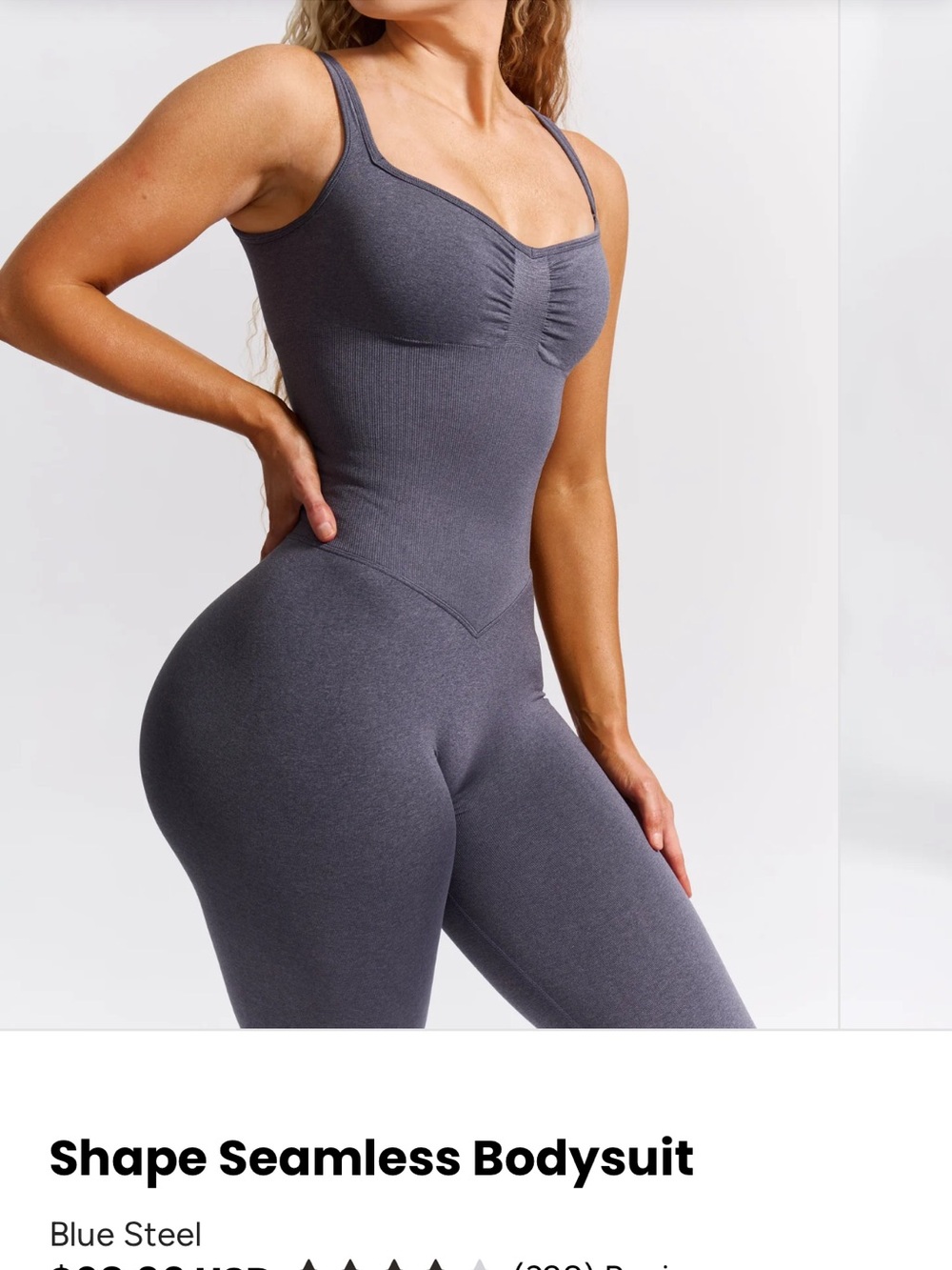 BuffBunny Seamless Jumpsuit - Blue Steel
